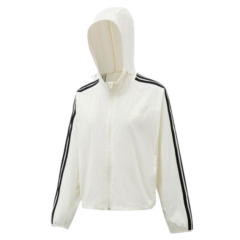 Adidas Adidas Jackets Women's Ecru Hooded Non Detachable Moderate Other