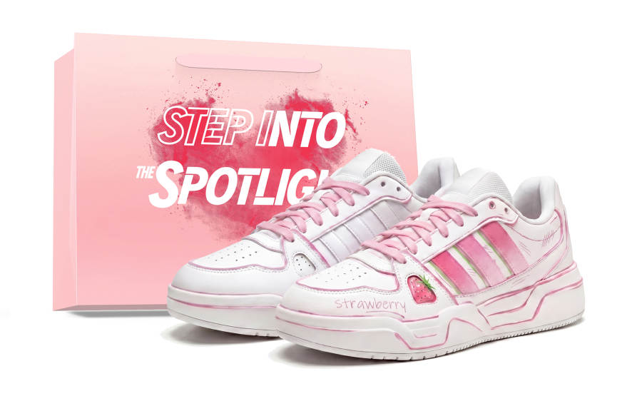 Adidas Adidas LITE BALLER Berry Anxiety 3.0 Low top Skateboard Shoes Unisex Pink