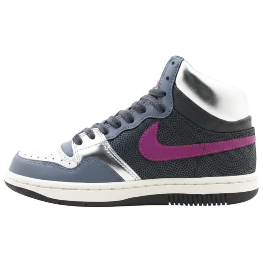 Nike Nike Court Force High top Vintage Basketball Shoes Women's Gray Silver