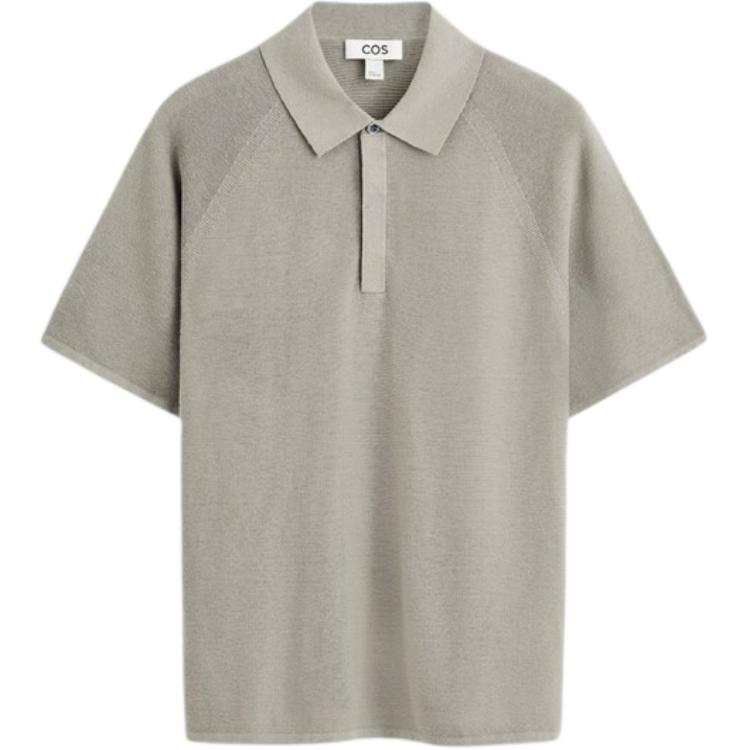 COS Polo Shirts Unisex Gray Lapel Moderate Other