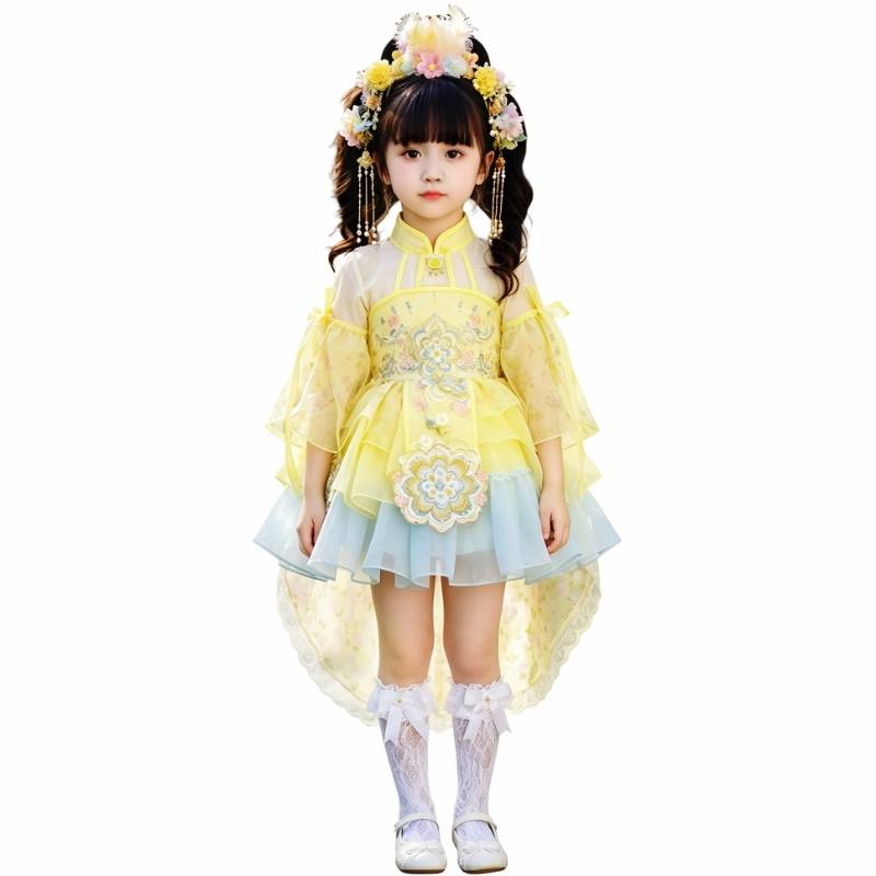 YALU Dress Children Aged 3 7 Years Old