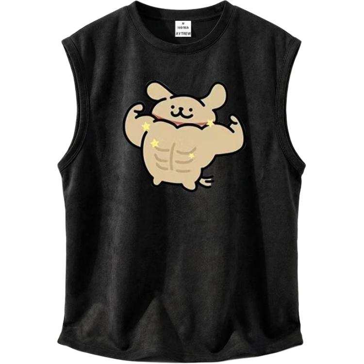 Lnga Landgre Tank Tops Unisex Crew Neck Moderate Sleeveless