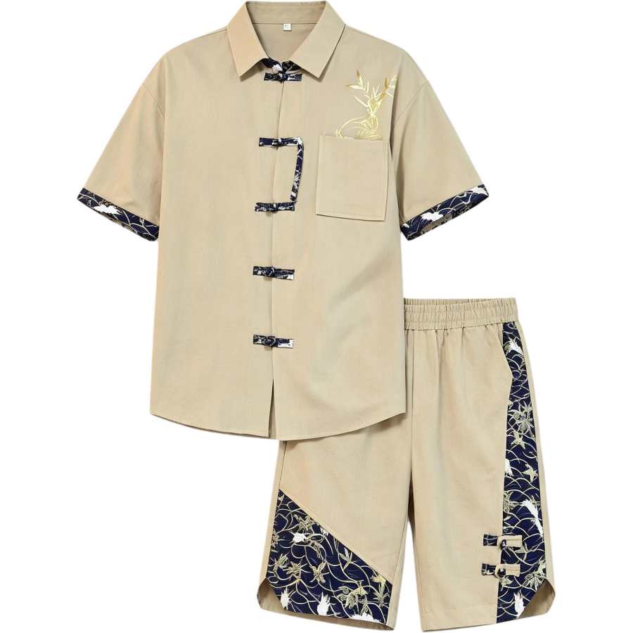 Lnga Landgre Casual Sportswear Men's Lapel Thin