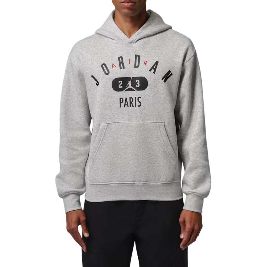Jordan Jordan Sweatshirts Men's Gray Heather Hooded Non Detachable Moderate