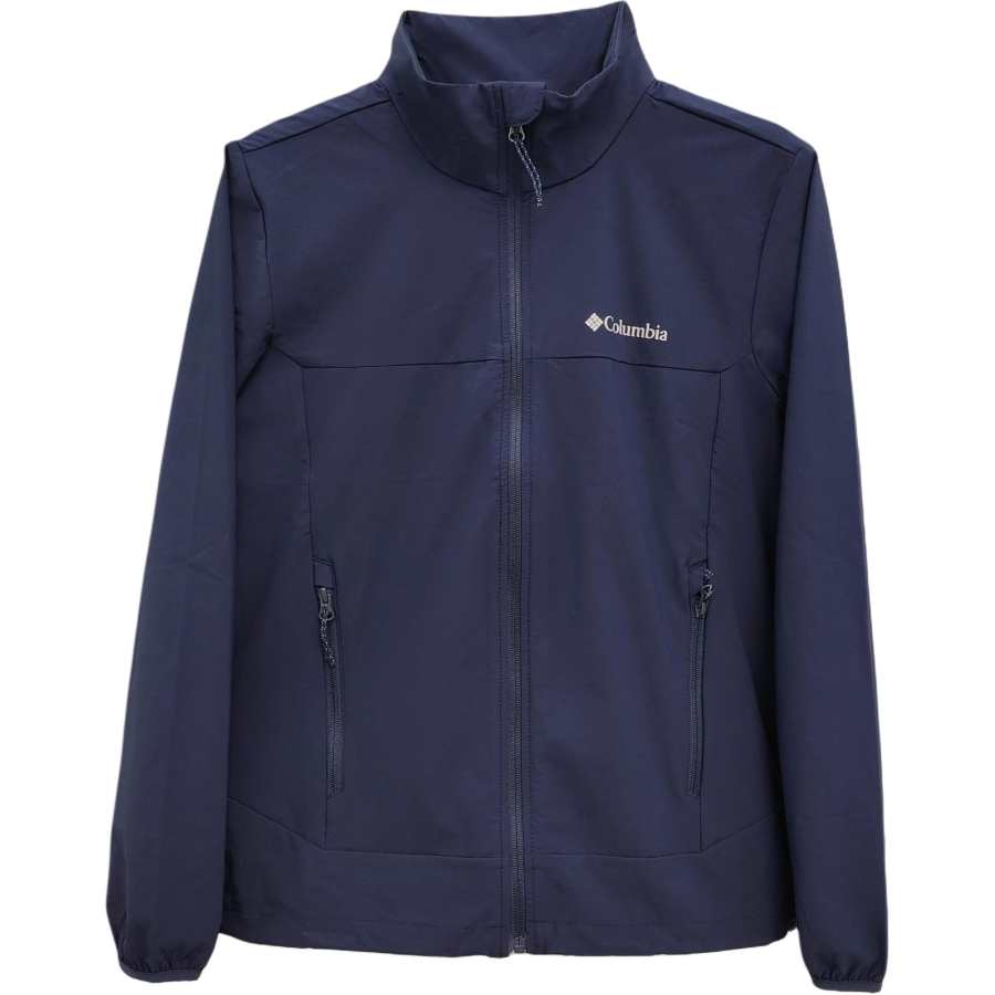Columbia Jackets Men's 464 Blue Stand Collar Moderate Soft Shell