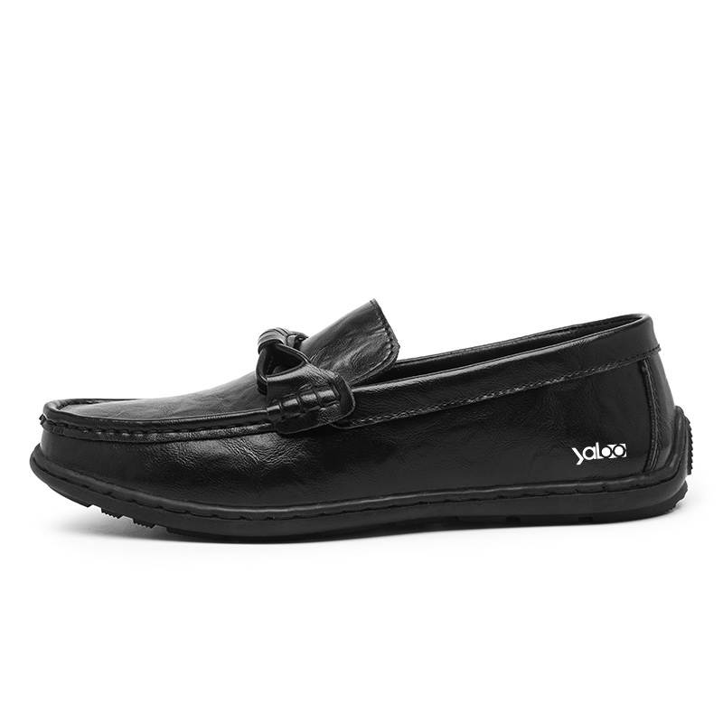 YALU Top Grain Cow Leather Gommino Loafers Men's