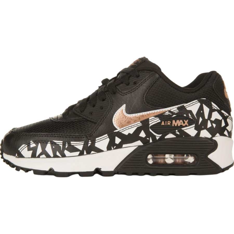 Nike Nike Air Max 90 Kids Lifestyle Shoes Black Unisex