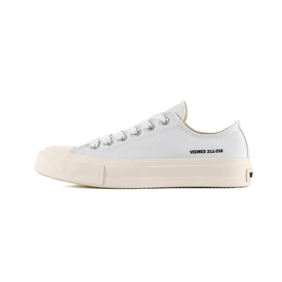 VEEMES Breathable Lightweight Breathable And Lightweight Low top Canvas Shoes Unisex White