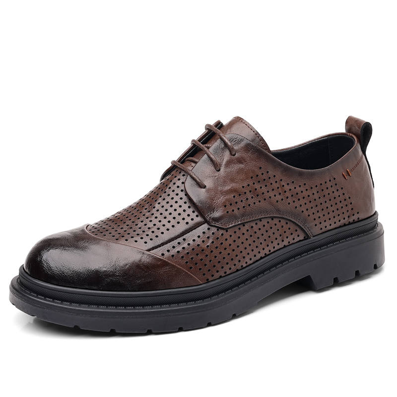 YALU Blended Material Casual Leather Shoes Men's
