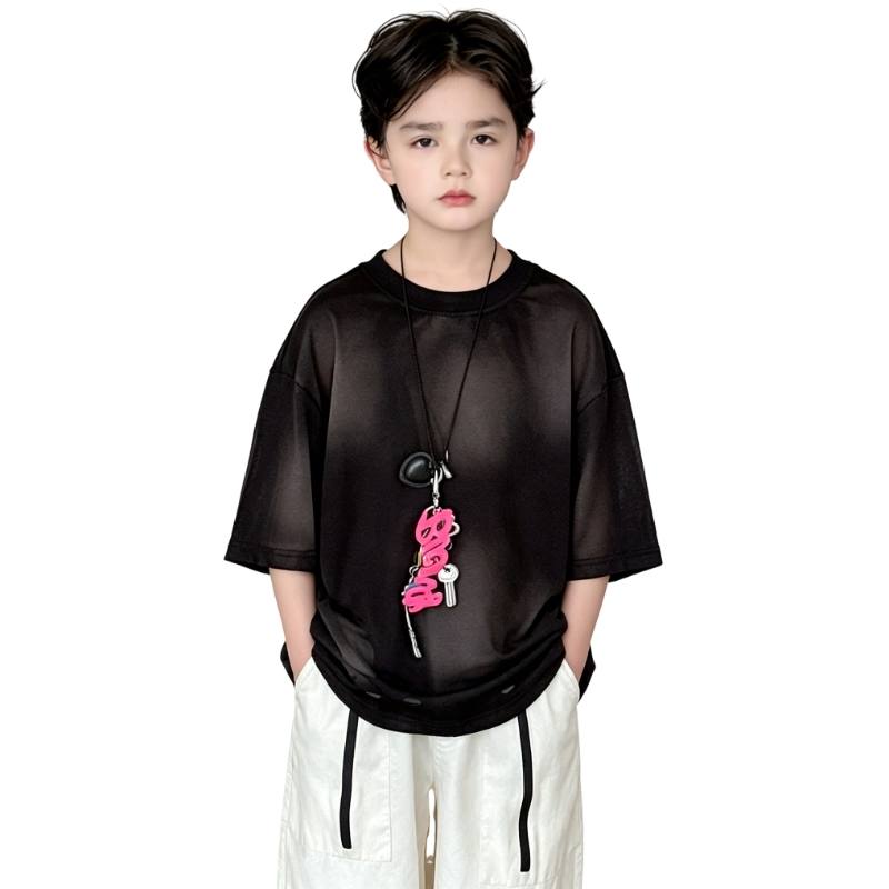 YALU Grade School T Shirts Crew Neck Thin