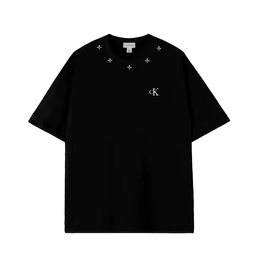 Calvin Klein T Shirts Unisex Black Crew Neck Moderate