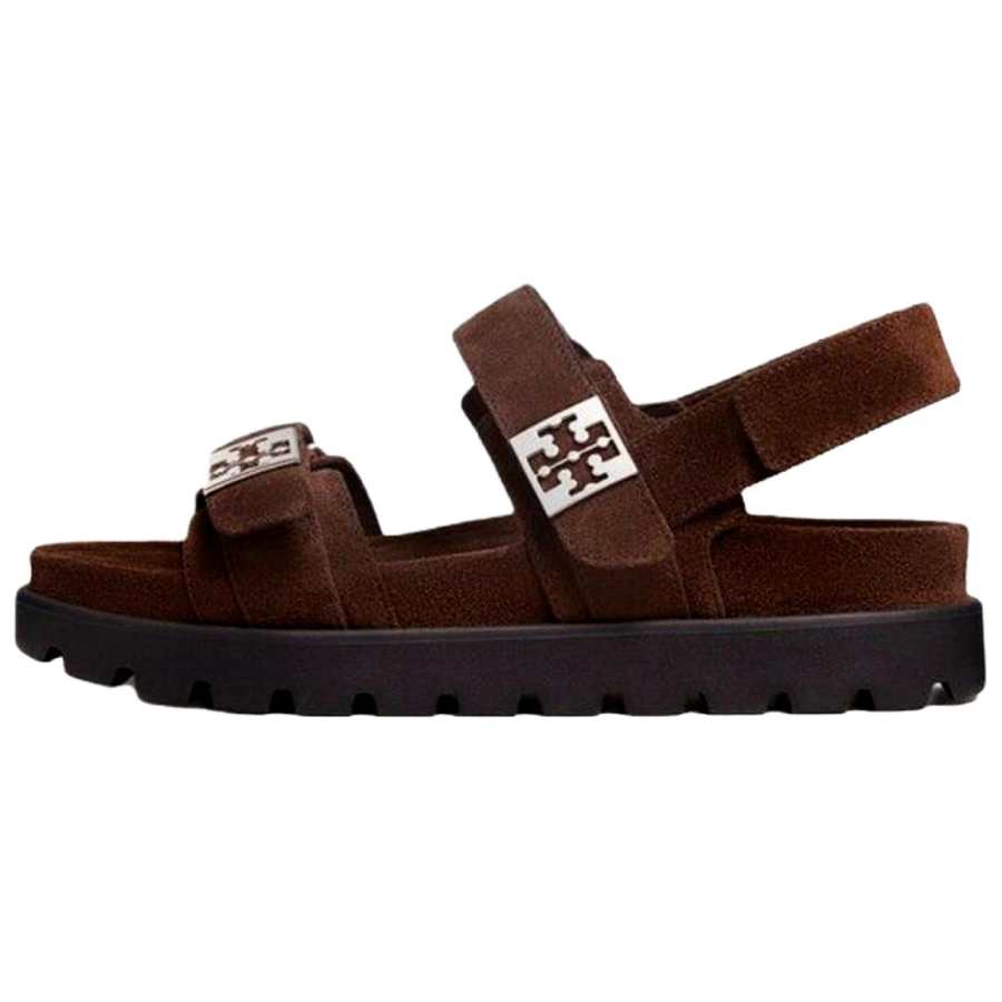 TORY BURCH TORY BURCH Mellow One Strap Sandals Women's Dark Brown