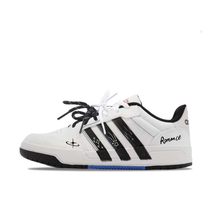 Adidas Adidas Slip Resistant Low top Skateboard Shoes Unisex Black White Blue