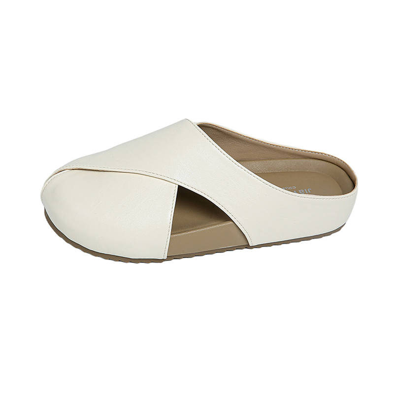 YALU PVC Polyvinyl Chloride Closed Toe Slippers Women's