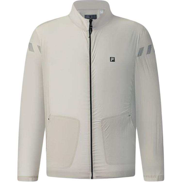 FILA Golf Clothing Men's Rapid Gray Stand Collar Moderate
