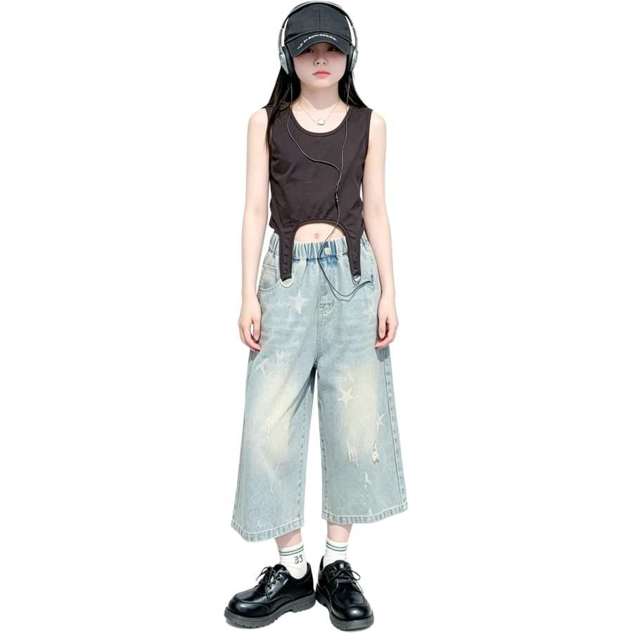 YALU YALU Grade School Jeans Thin