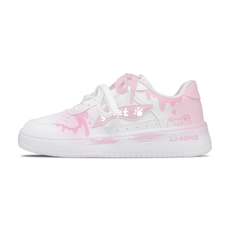 Li-Ning Li Ning Floating Boat Skateboard Shoes Women's Low Top Pink