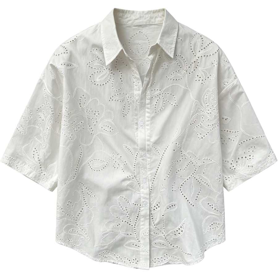 Lnga Landgre Shirts Men's White Lapel Thin Other