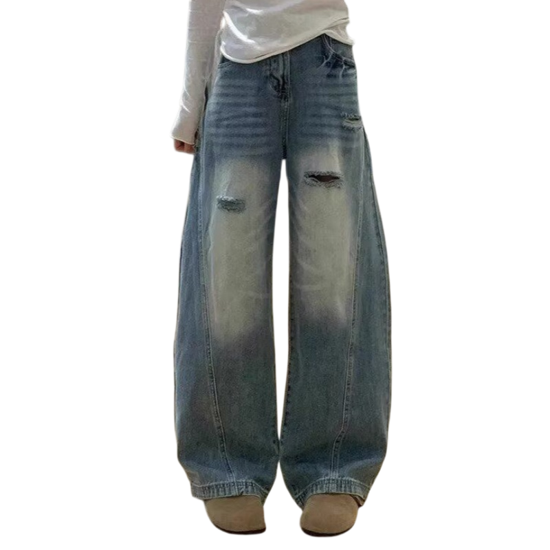 Sugarfunk Jeans Women's Blue Moderate Wide Leg Pants