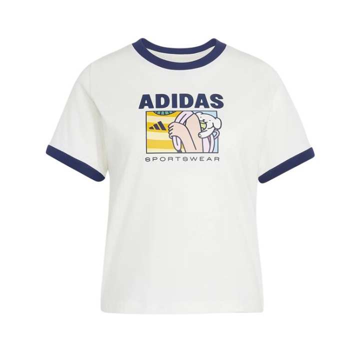 Adidas Adidas T Shirts Women's White Crew Neck Moderate
