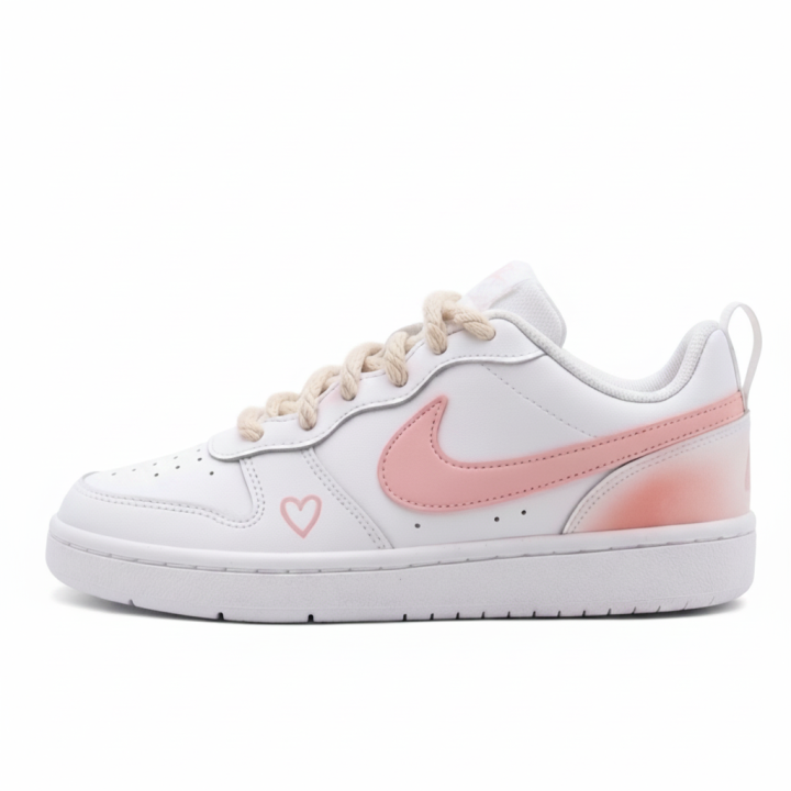 Nike Nike Court Borough Low top Skateboard Shoes Women's White Pink
