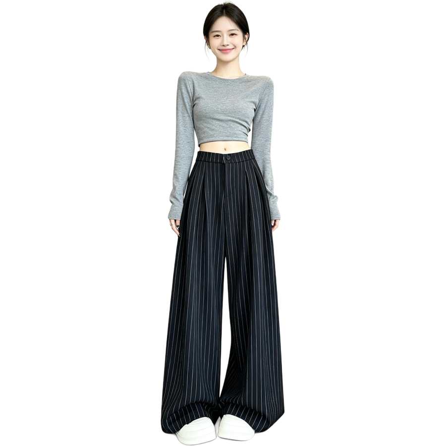 JBBCN Casual Pants Women's Moderate Wide Leg Pants