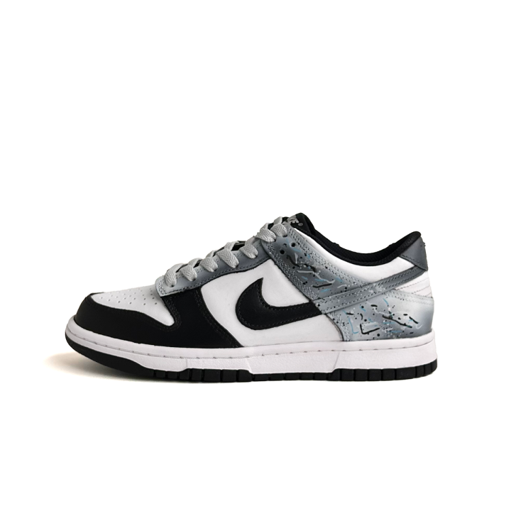 Nike Nike Dunk Abrasion Resistant Low top Skateboard Shoes Women's Black Gray