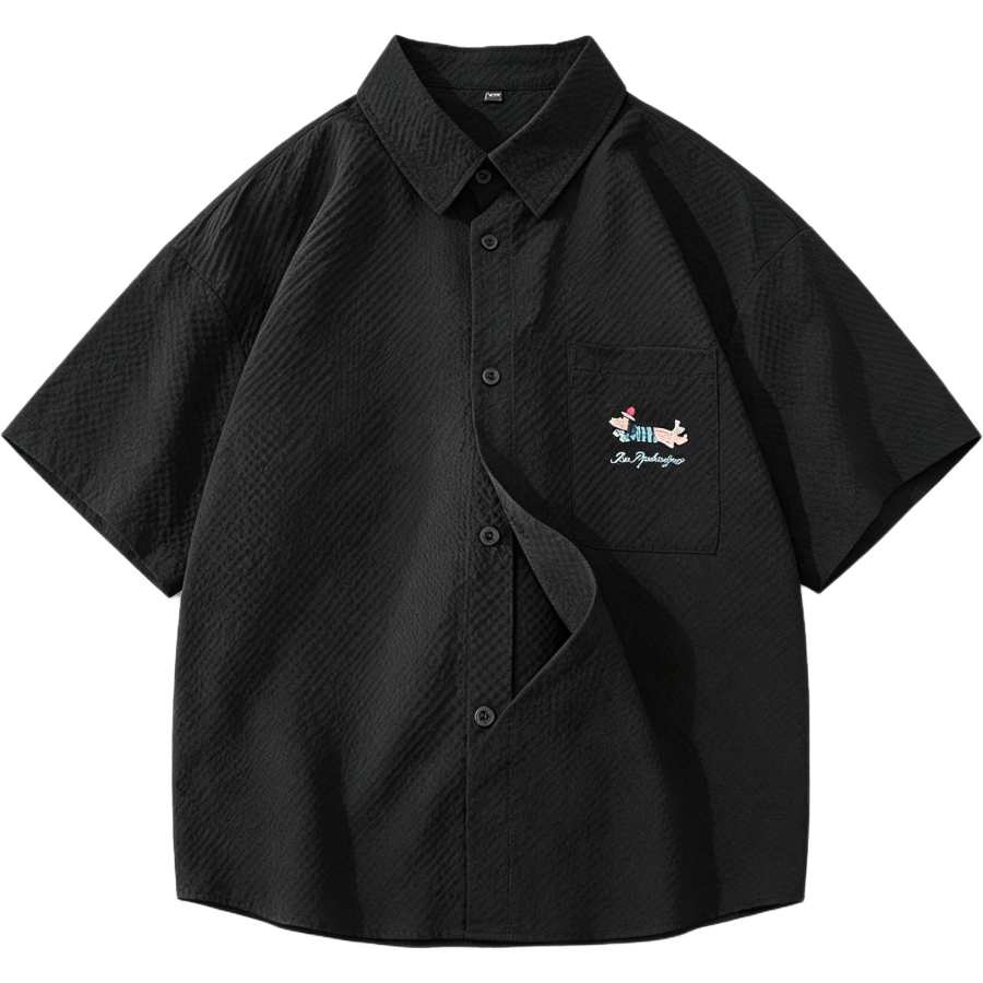 Lnga Landgre Shirts Unisex Lapel Thin Other