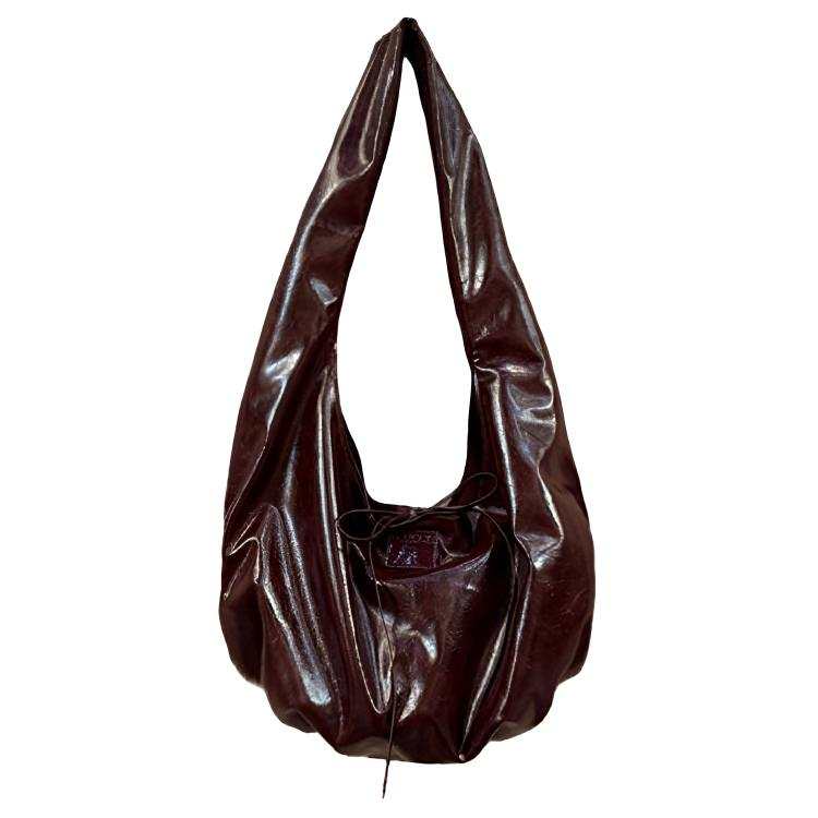 TENERA Polyester Crossbody Bag, Shoulder Bag Large Women's Oil Wax Brown