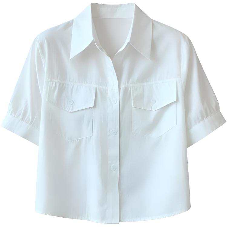 DUSHE DUSHE Short Chiffon Shirt Women's