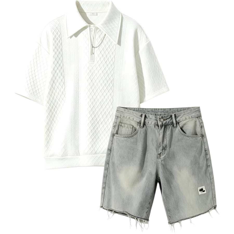 Lnga Landgre Casual Sportswear Men's Polo Collar Thin
