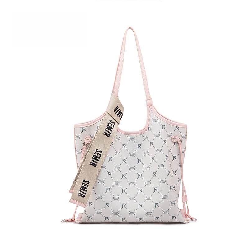 Semir Pu Shoulder Bag Regular Women's Pink