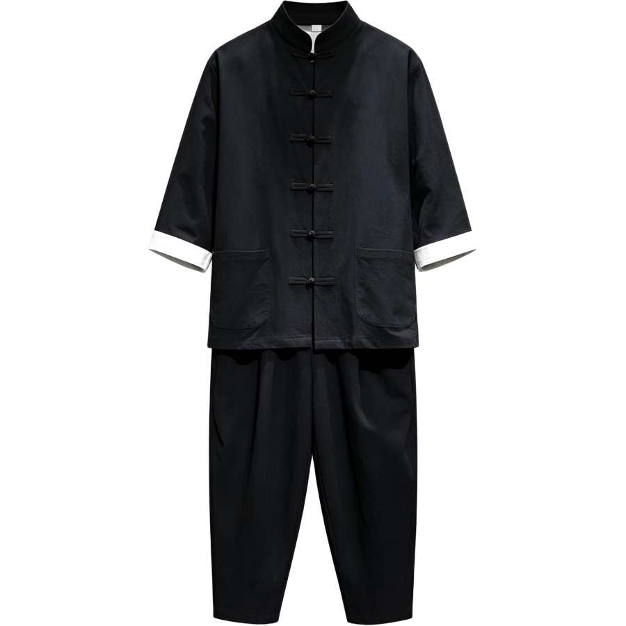 Lnga Landgre Tang Suits Men's Stand Collar Thin