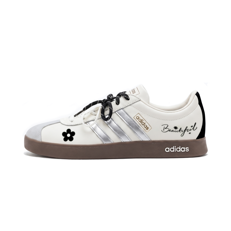 Adidas Adidas VL COURT 2.0 Slip Resistant, Abrasion Resistant, Lightweight Low top German Army Trainers Unisex White