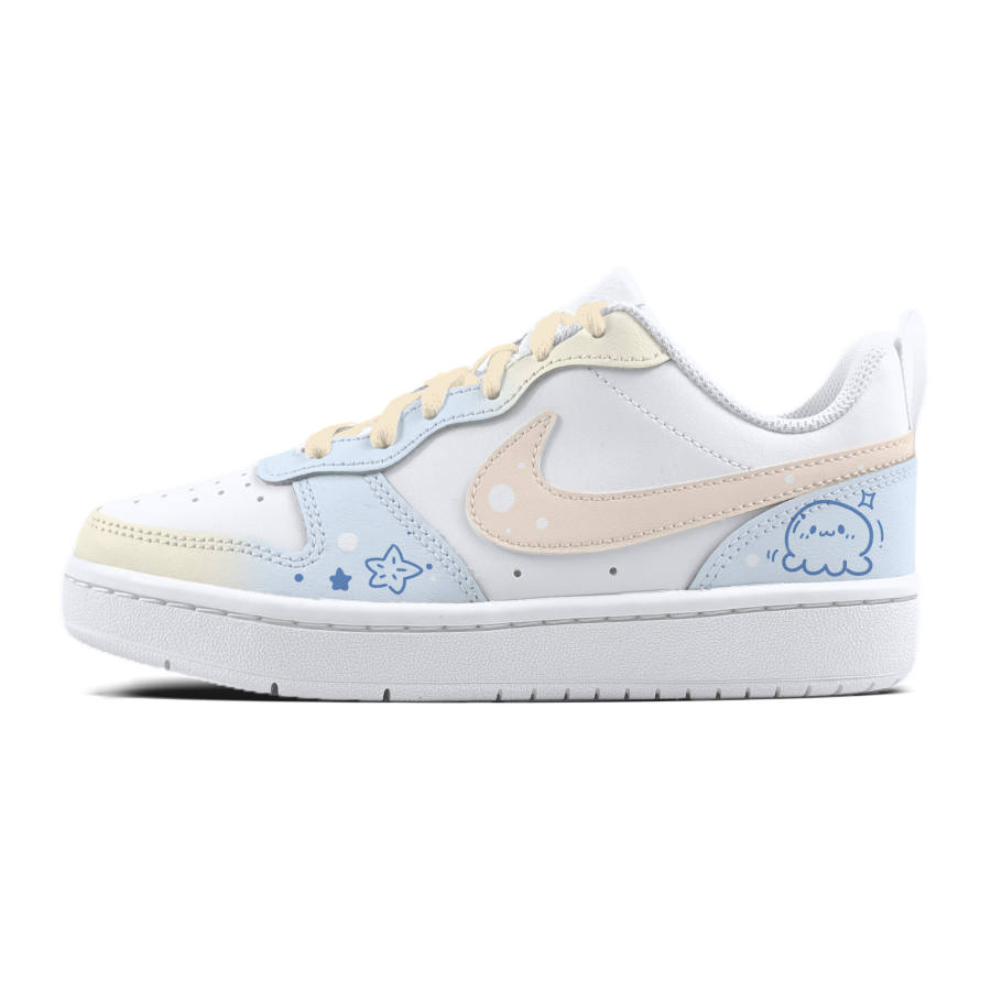 Nike Nike Court Borough Maris Sal Jellyfish Kids' Skateboarding Shoes White Unisex