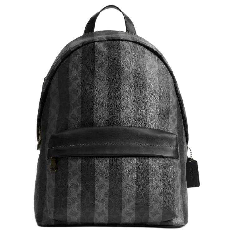 COACH COACH Taylor Artificial Leather With Textile Backpack Large Men's Black & Gray