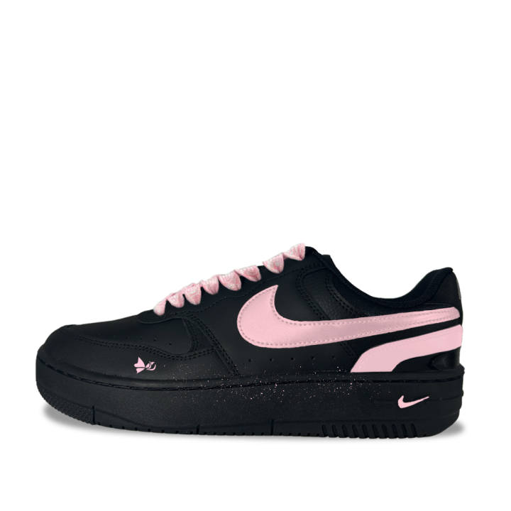 Nike Nike Gamma Force Pink Ink Butterfly Synthetic Leather Low top Skateboard Shoes Women's Black