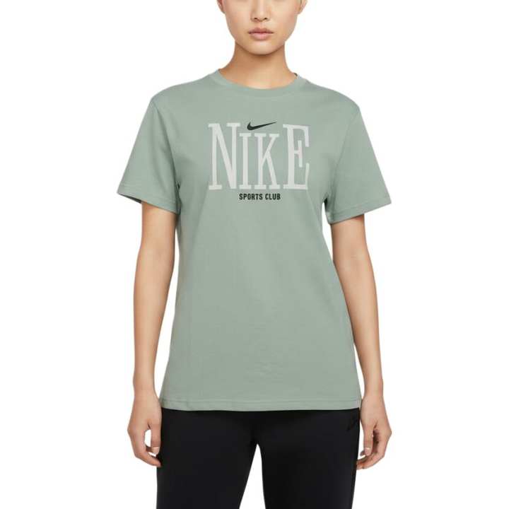Nike Nike Club T Shirts Women's Light Green Crew Neck Moderate