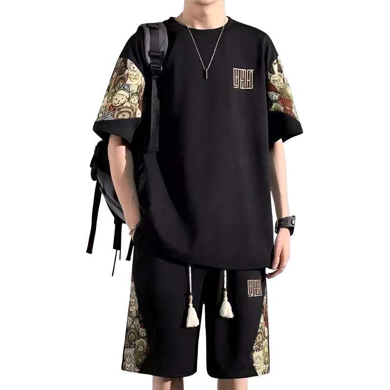 Lnga Landgre Casual Sportswear Men's Crew Neck Thin
