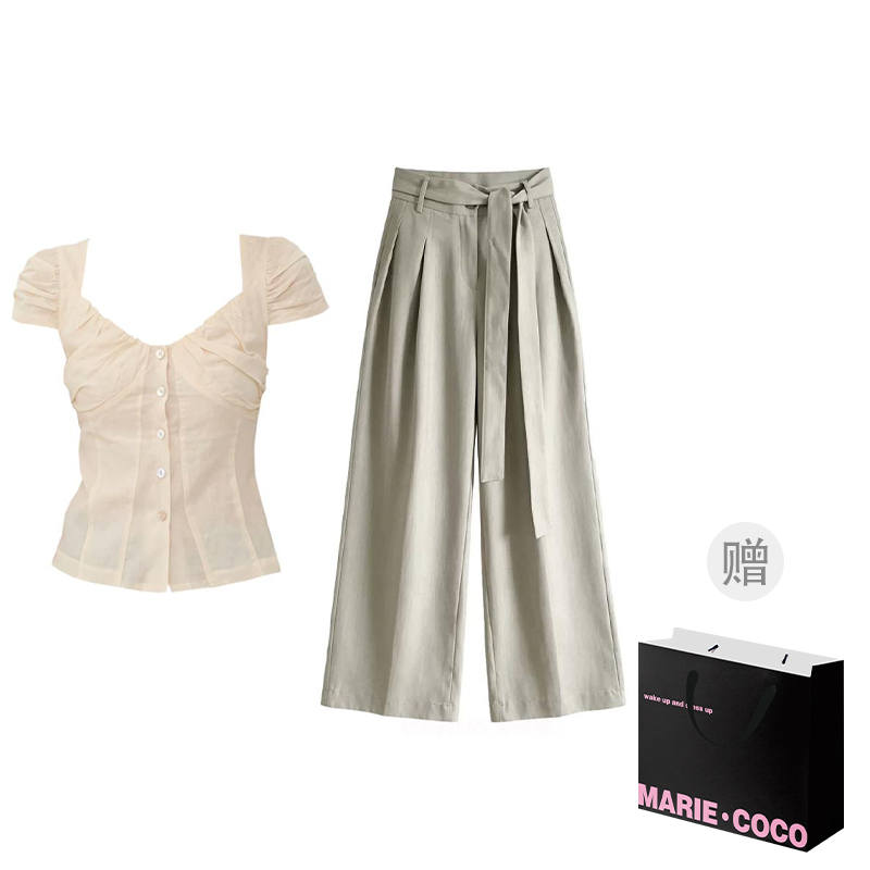 MARIE·COCO Casual Suits Women's U Neck Moderate