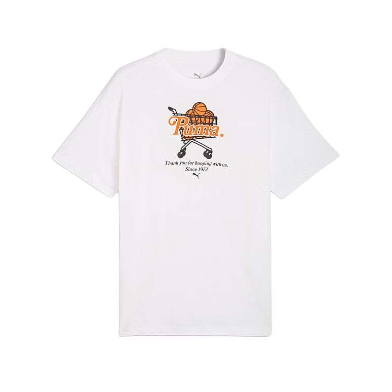 PUMA PUMA Running T Shirts Men's White Moderate