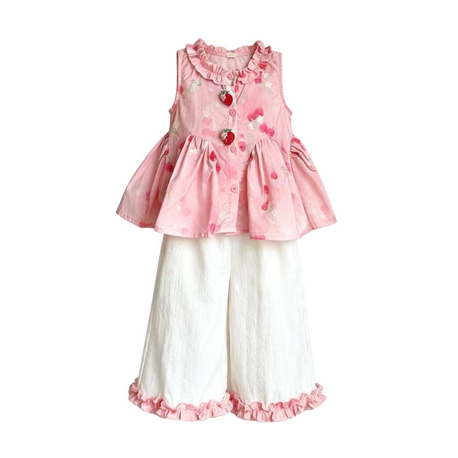Lanza Casual Sportswear 2 Piece Set Pink Kids'