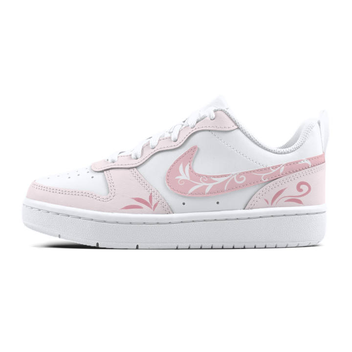 Nike Nike Court Borough Cloud Edge Pink Vine Kids' Skateboarding Shoes White Unisex