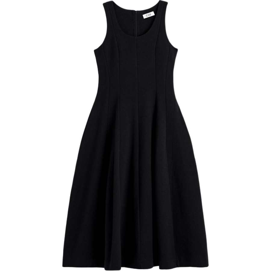 COS Sleeveless Dresses Women's Black Crew Neck Moderate
