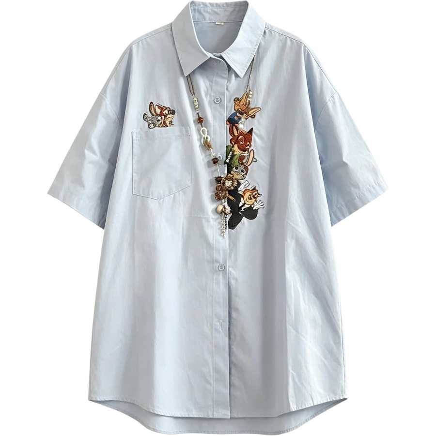 Lnga Landgre Shirts Unisex Lapel Thin Other