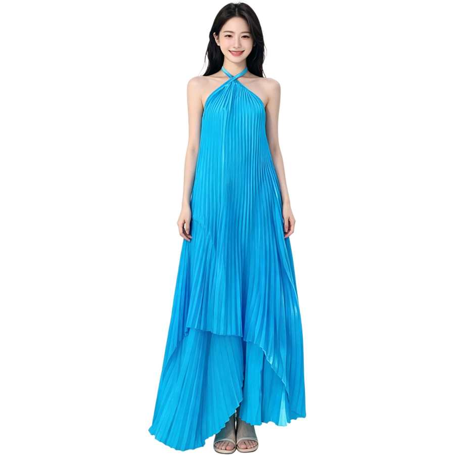 JBBCN Sleeveless Dresses Women's Halter Thin Long Skirt