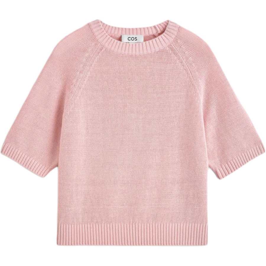 COS Knitwear Women's Pink Crew Neck Moderate