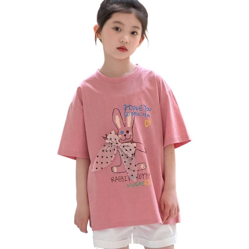 YALU Grade School T Shirts Crew Neck Thin