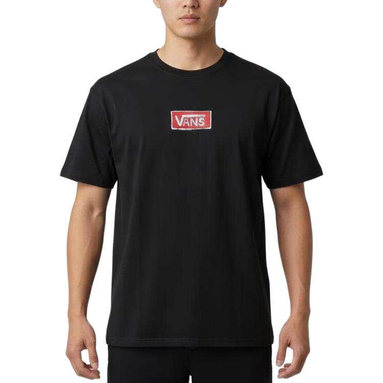 Vans Vans T Shirts Men's Black Crew Neck Moderate