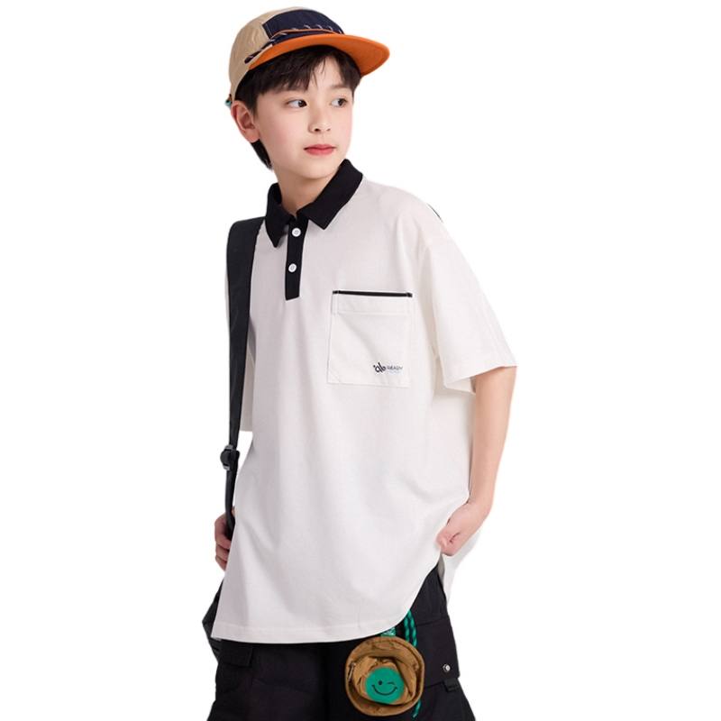 YALU Grade School Polo Shirts Polo Collar Moderate